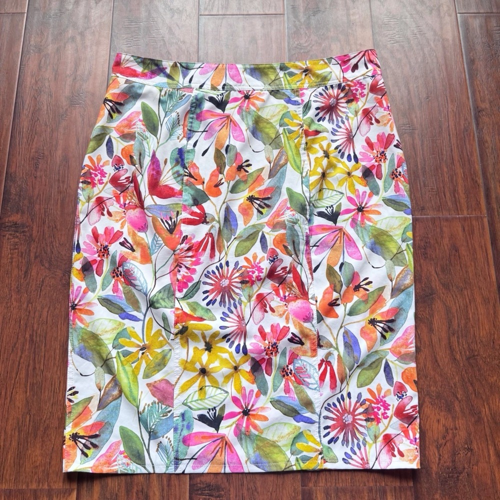 Rip Skirt Hawaii Wrap Skirt XL Length 3 Wildflower‎ Watercolor Pockets Swim - Picture 13 of 16